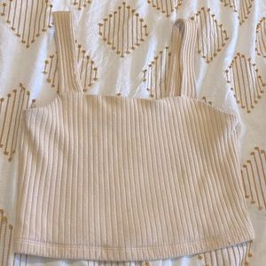American eagle beige crop top